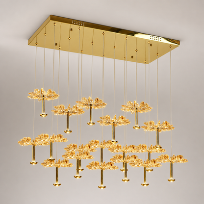 Crystal Lotus Chandelier