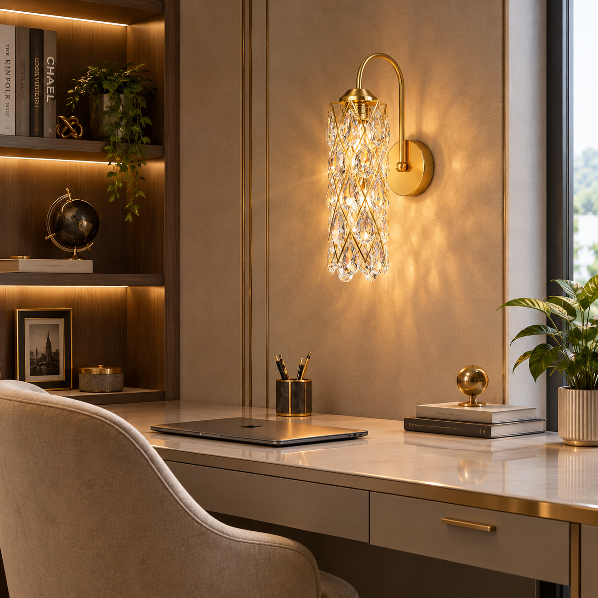 Élanza Crystal Wall Light