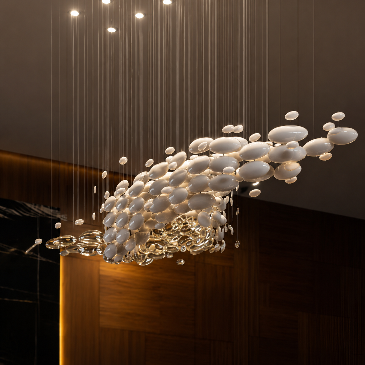 Pearl Oyster Chandelier