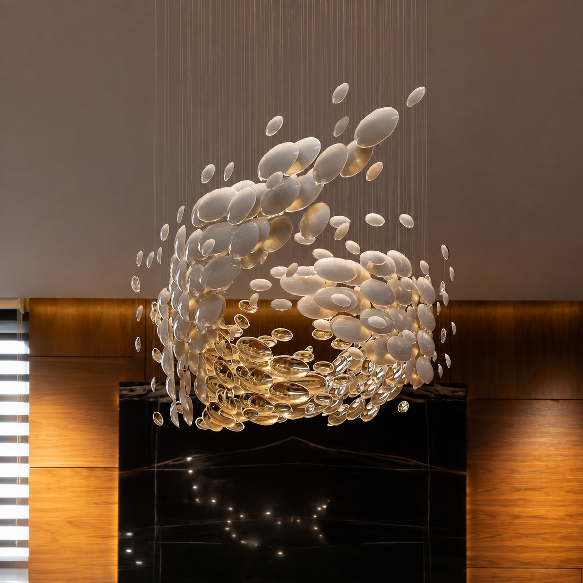 Pearl Oyster Chandelier