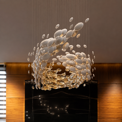 Pearl Oyster Chandelier
