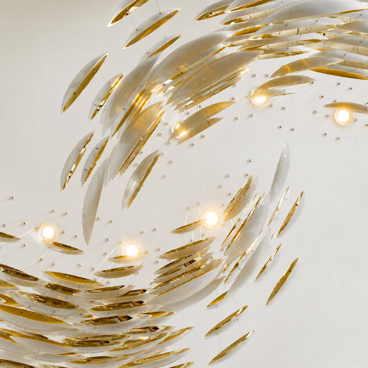 Pearl Oyster Chandelier