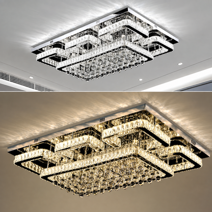 Grandéa Rectangular Crystal Chandelier