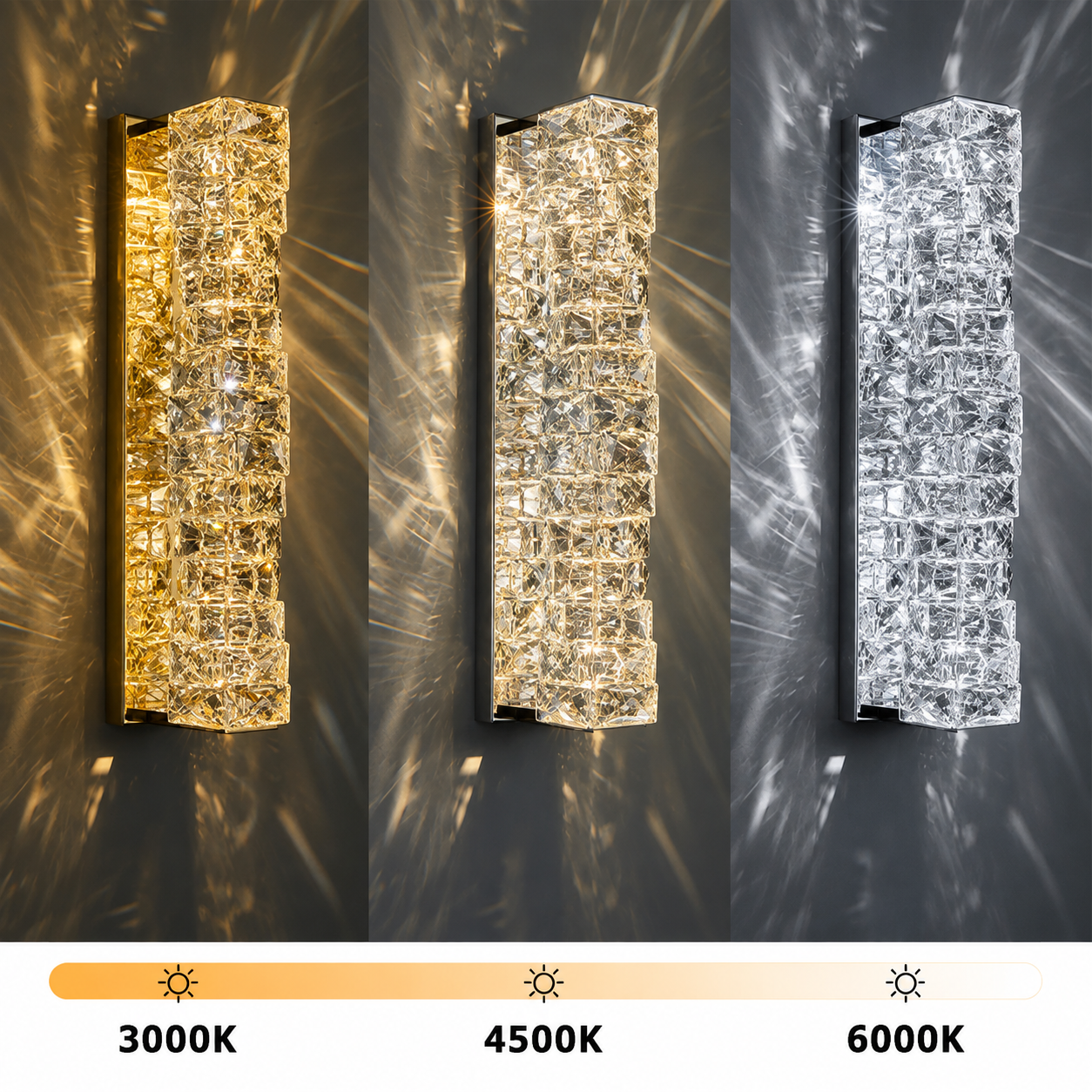 Élan Crystal Spiral Wall Light