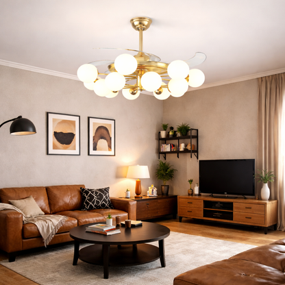 Crowné Élite Chandelier Fan