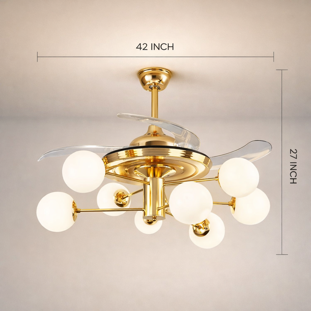 Crowné Élite Chandelier Fan