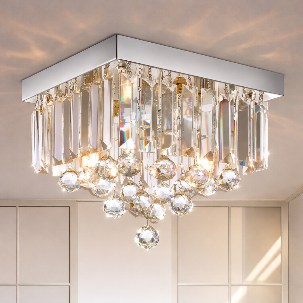 Sparkle Square Crystal Chandelier