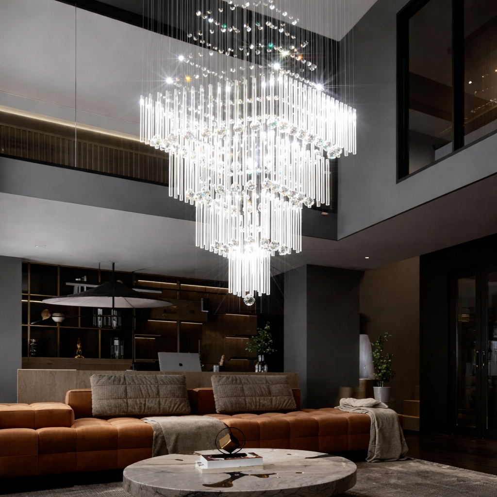 Crystal Majesty 4-Tier Chandelier