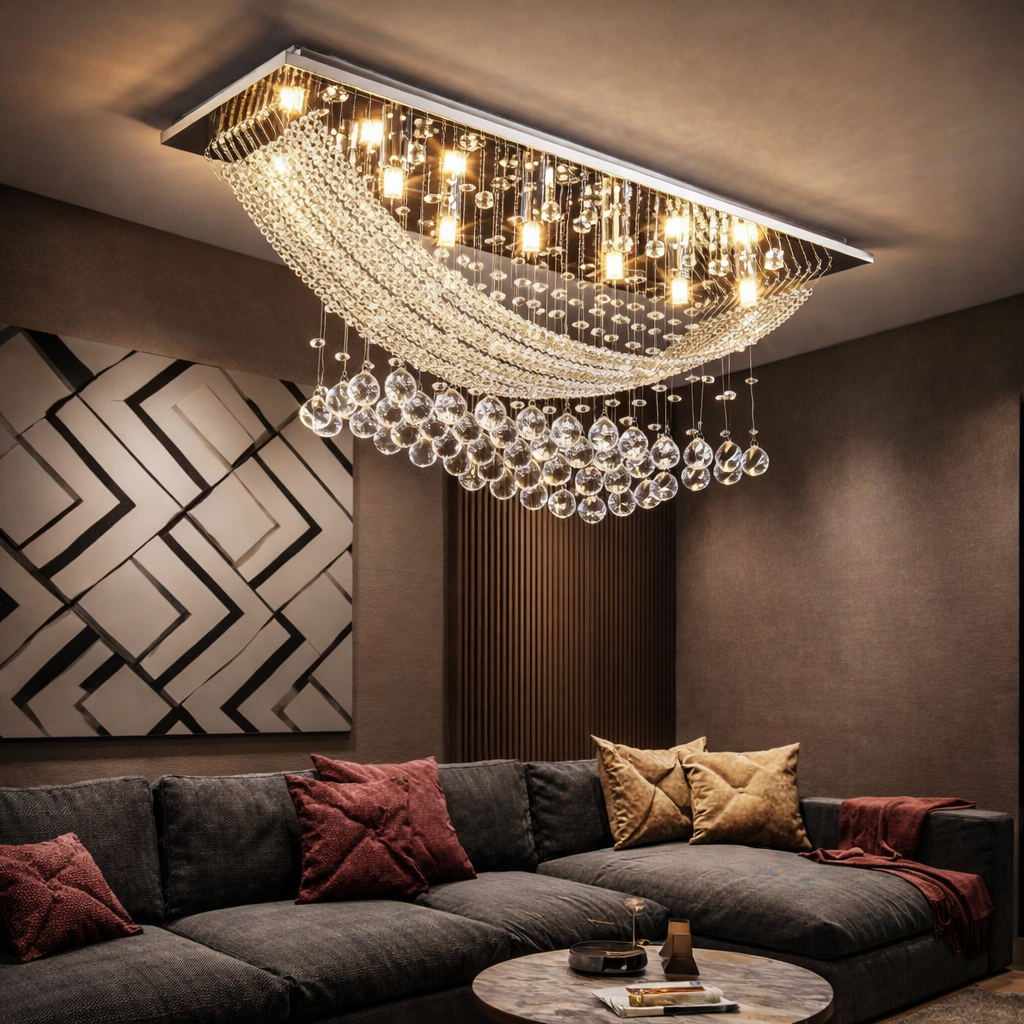 Prismara Flow Crystal Chandelier
