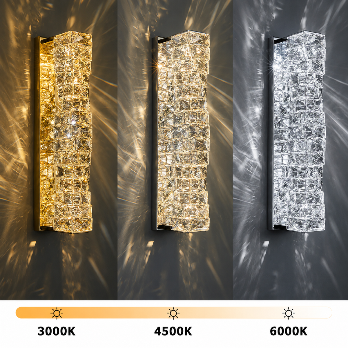 Elegant crystal pendant light for dining room