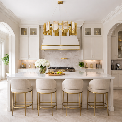 Solvane Veil Alabaster Chandelier