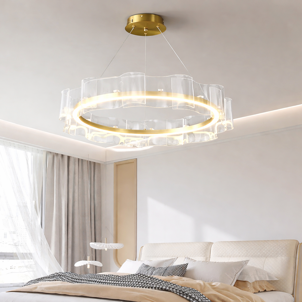 Acrylic Wave Chandelier