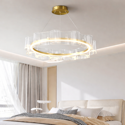 Acrylic Wave Chandelier