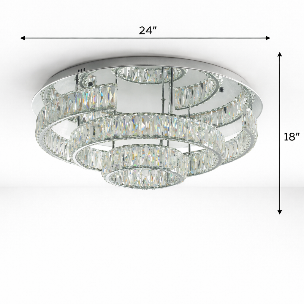 Royale Prism Crown Chandelier