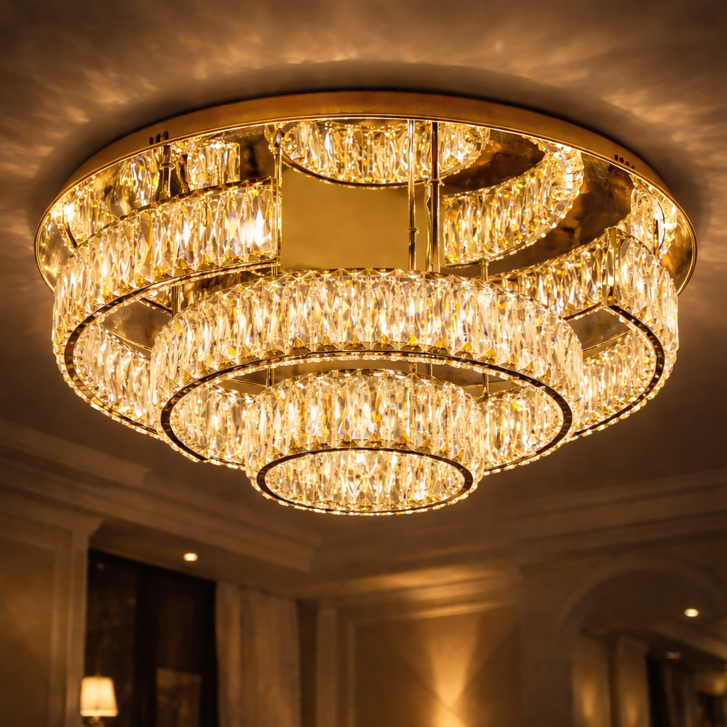 Royale Prism Crown Chandelier