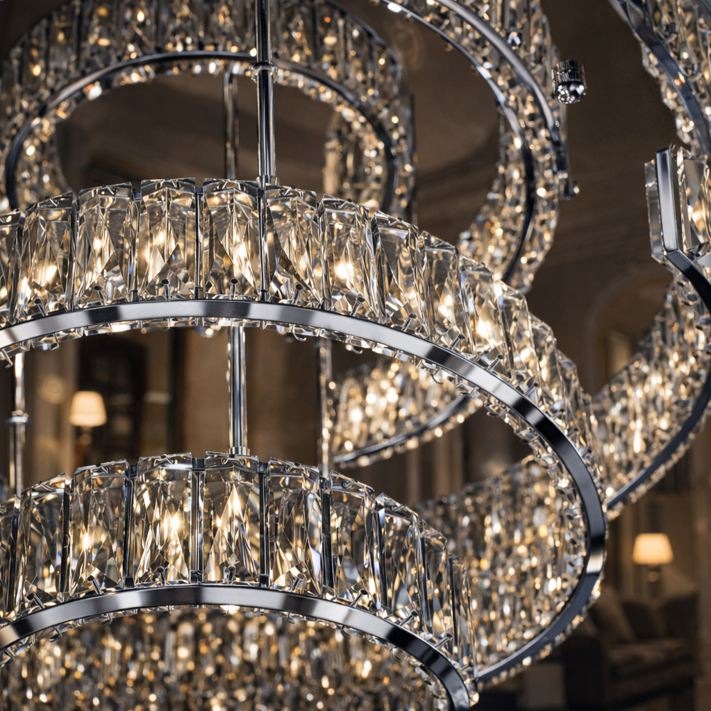 Royale Prism Crown Chandelier