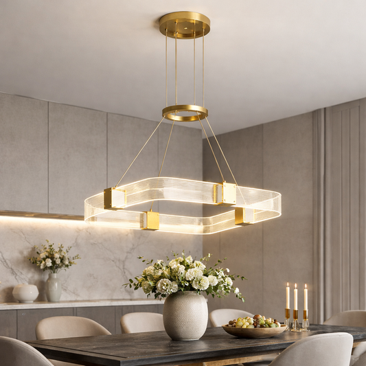 Zylo Square Acrylic Chandelier