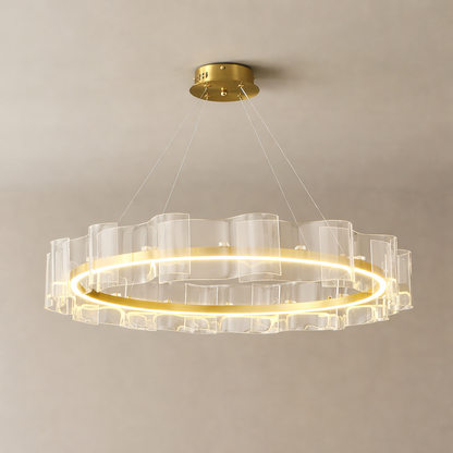 Acrylic Wave Chandelier
