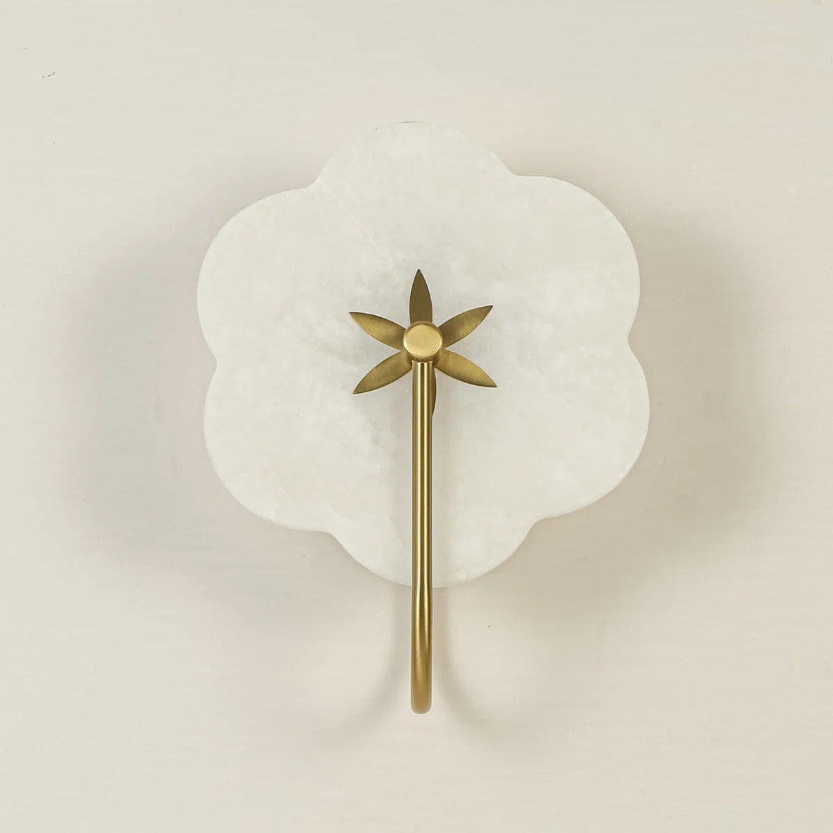 Luna Petal Alabaster Wall Light