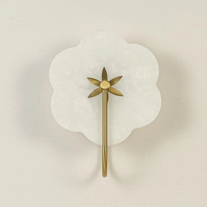 Luna Petal Alabaster Wall Light