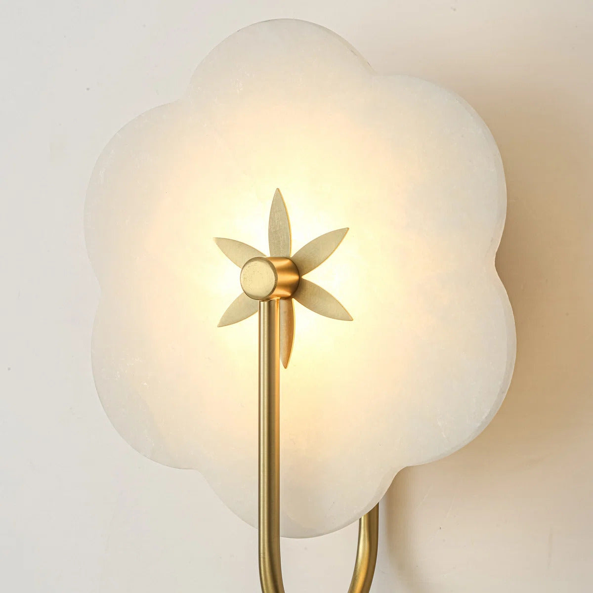Luna Petal Alabaster Wall Light