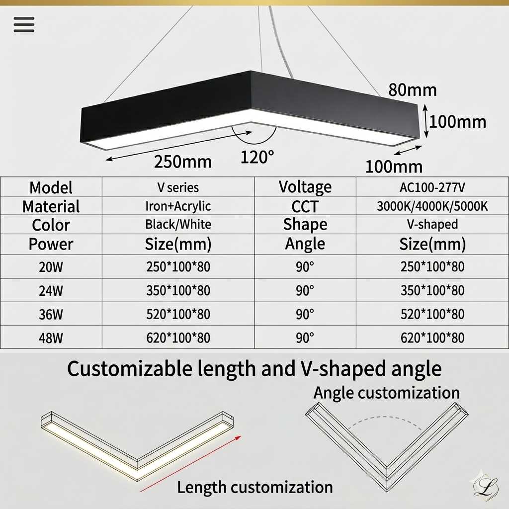 V-Series Geometric Pendant Light