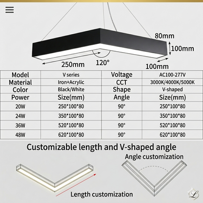 V-Series Geometric Pendant Light
