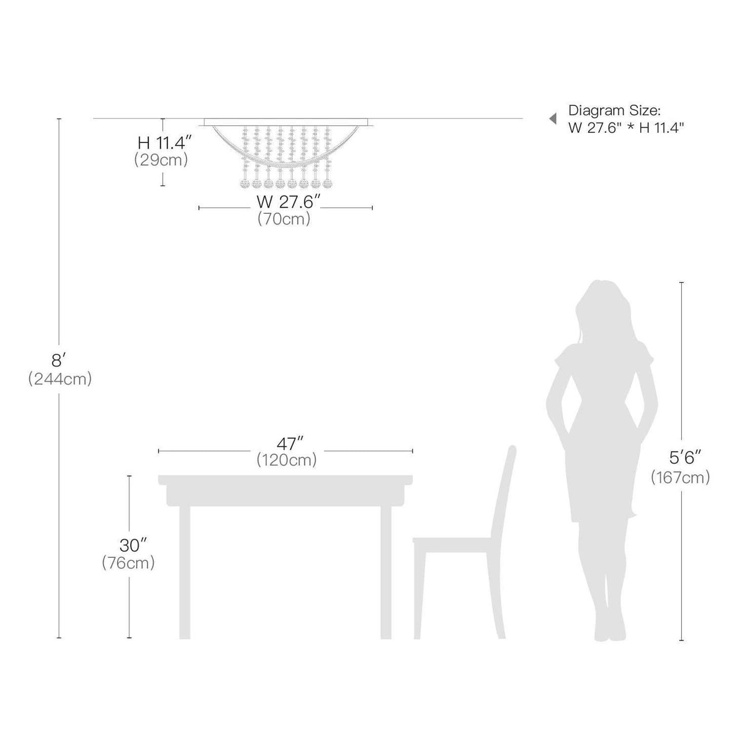Prismara Flow Crystal Chandelier