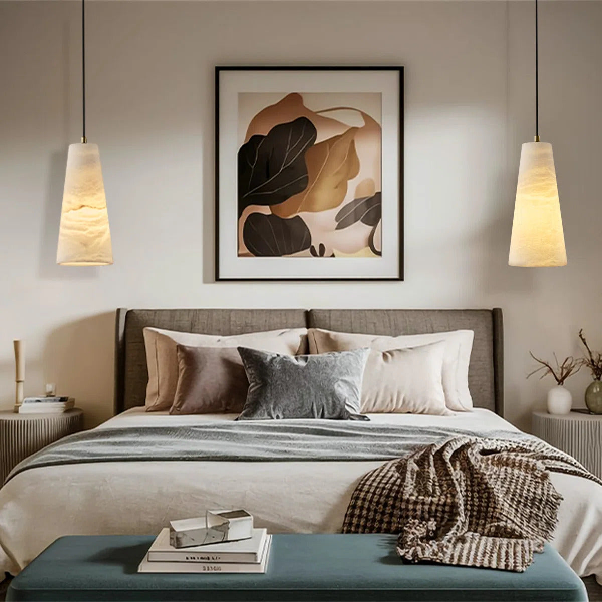 Cone Alabaster Pendant Light