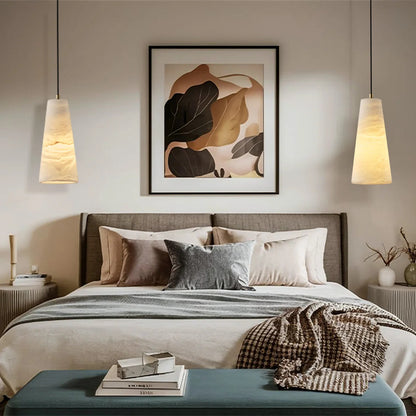 Cone Alabaster Pendant Light