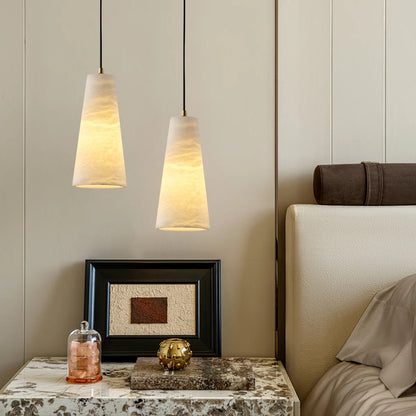 Cone Alabaster Pendant Light