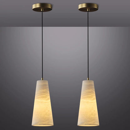 Cone Alabaster Pendant Light