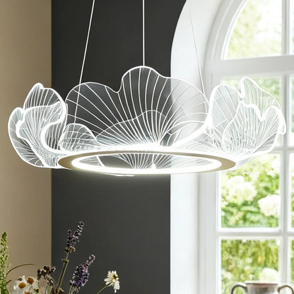 Cabbage Leaf Acrylic Chandelier