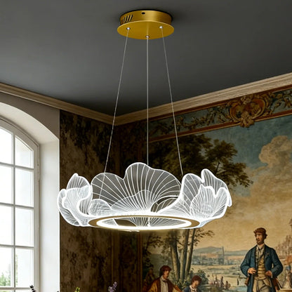 Cabbage Leaf Acrylic Chandelier