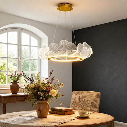 Cabbage Leaf Acrylic Chandelier