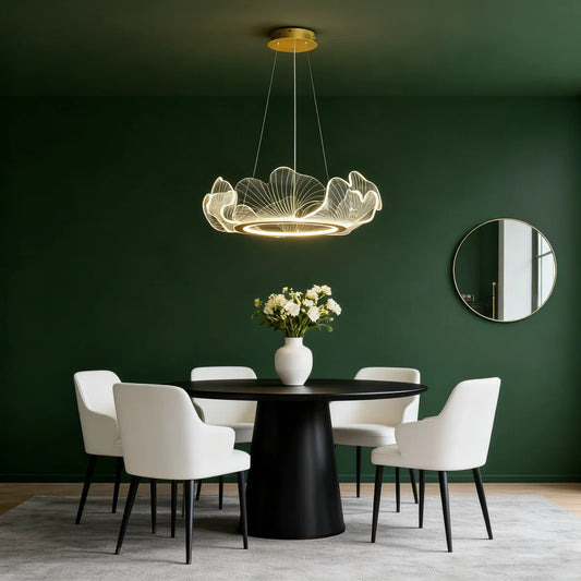 Cabbage Leaf Acrylic Chandelier