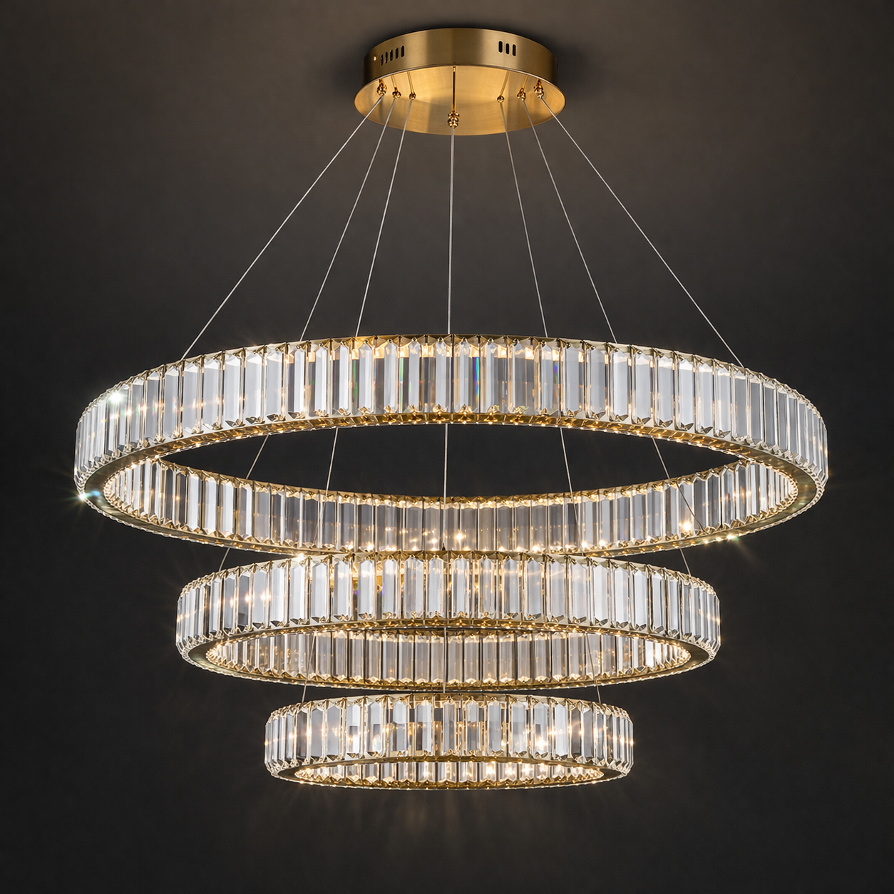 Nyra Loop Crystal Chandelier