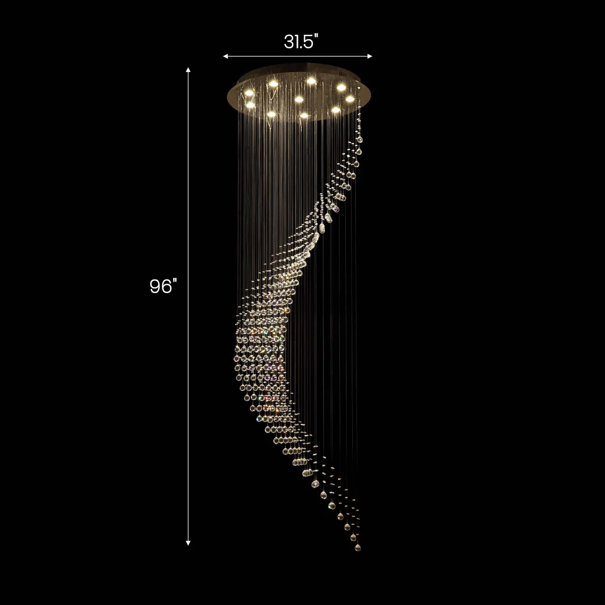Grandéur Flow Crystal Chandelier