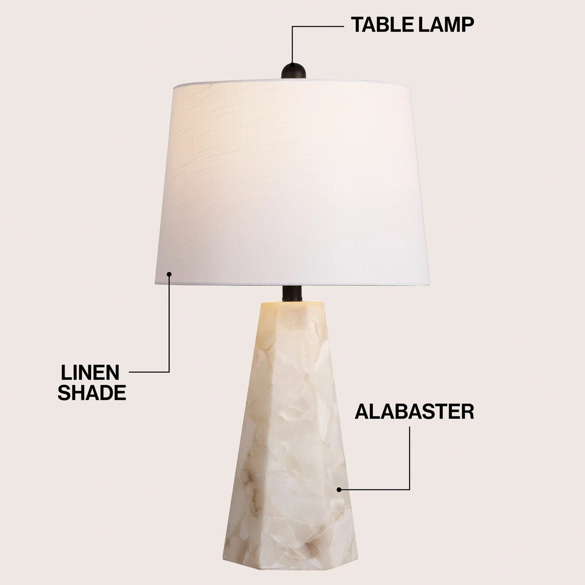 Alabéa Luxe Alabaster Lamp
