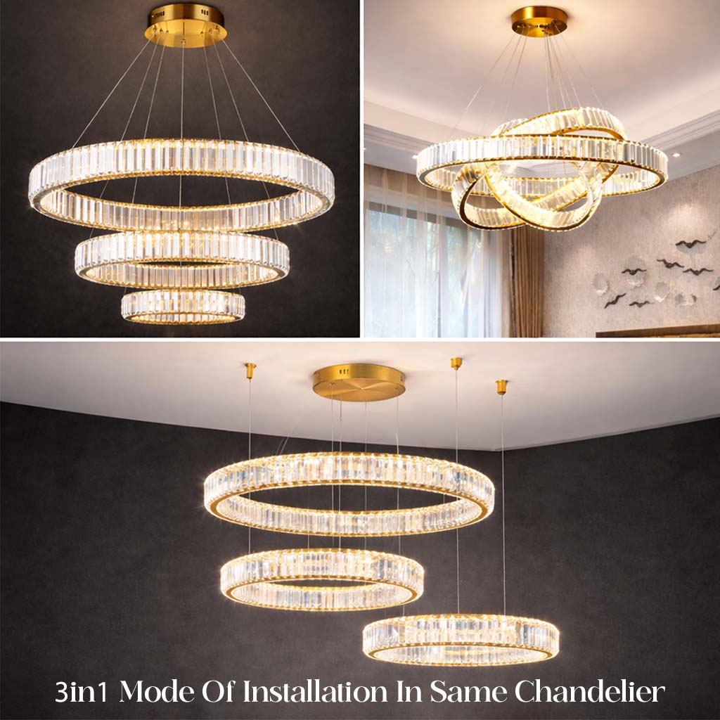 Nyra Loop Crystal Chandelier