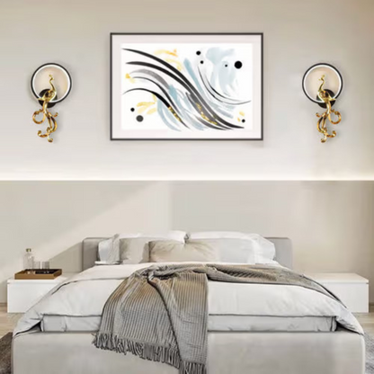 Halo Peacock Wall Light