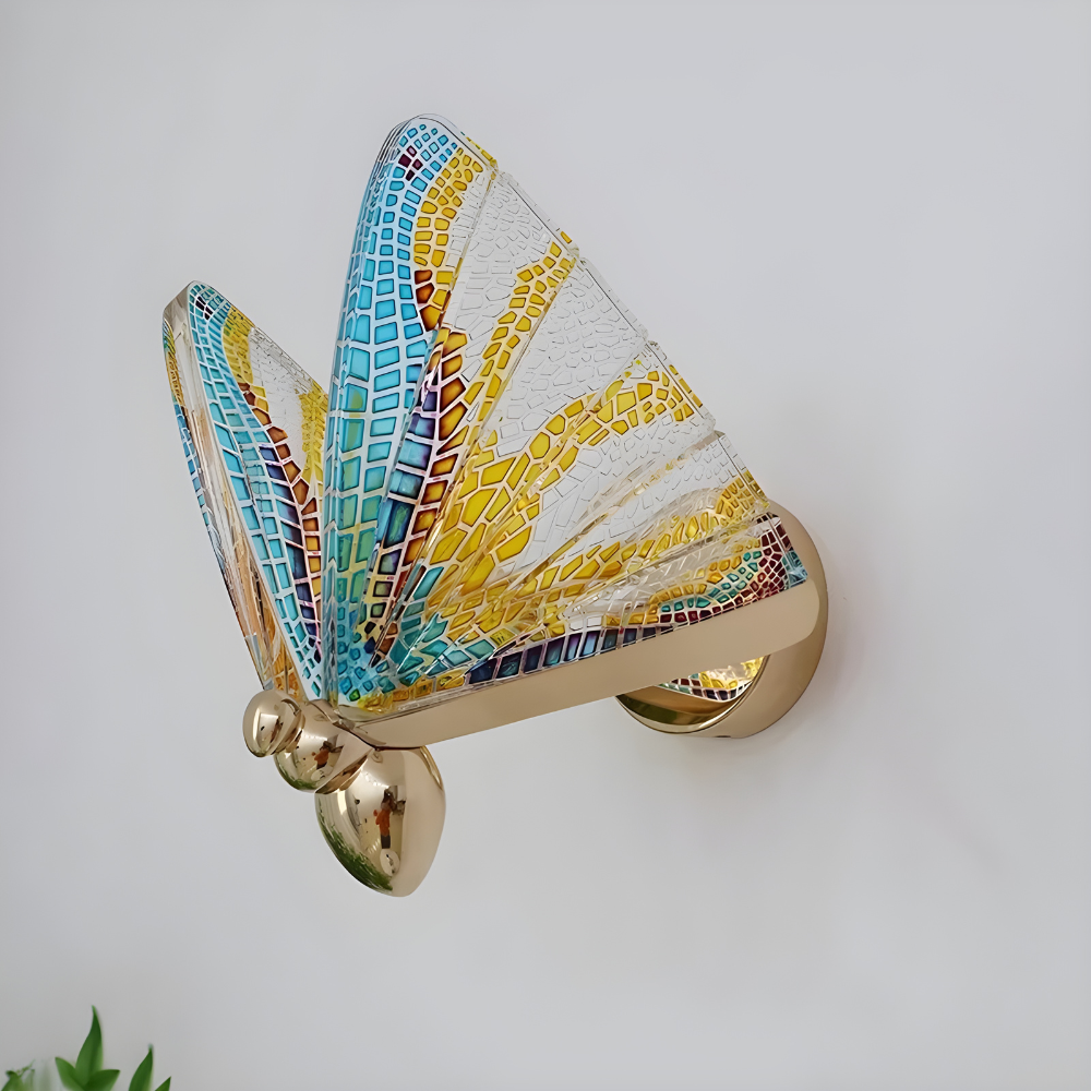 Luxury Flora Butterfly Wall Light