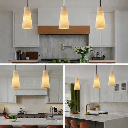 Cone Alabaster Pendant Light
