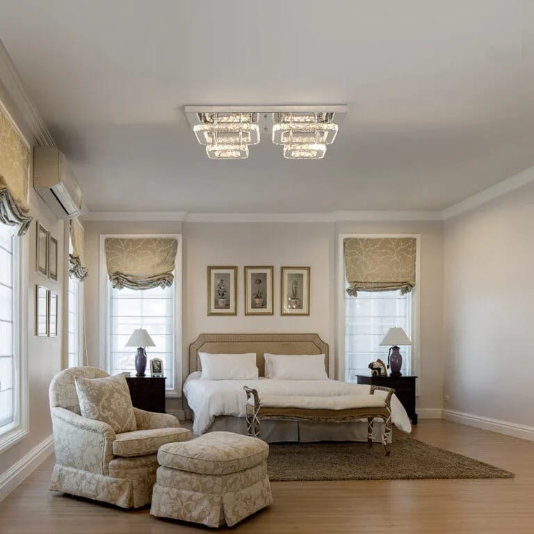 Crystal Cube Pair Chandelier