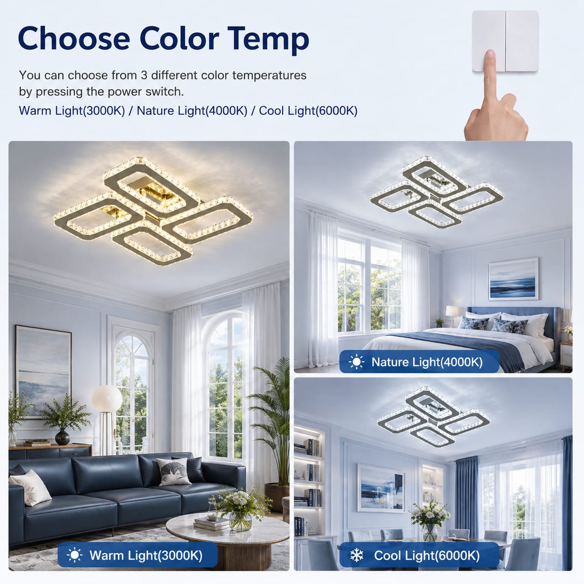 Virella Quadra Ceiling Chandelier
