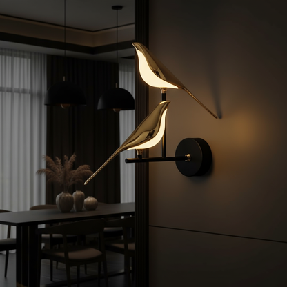 Ornia Pair Bird Wall Light