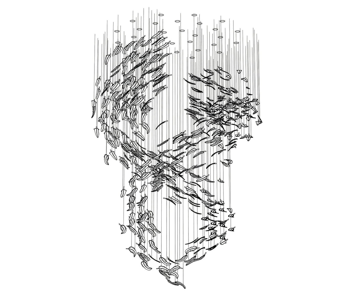Élanora Leaf Chandelier