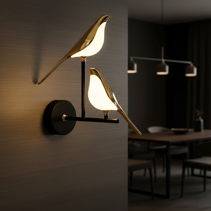 Ornia Pair Bird Wall Light