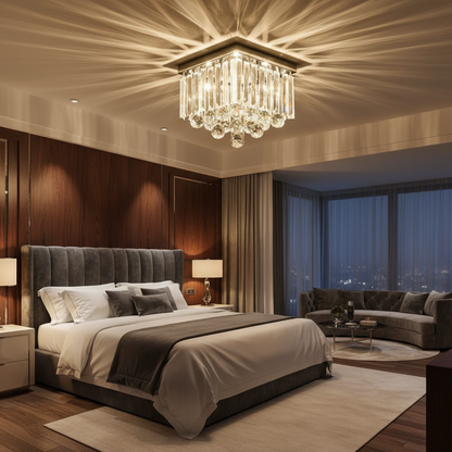 Sparkle Square Crystal Chandelier