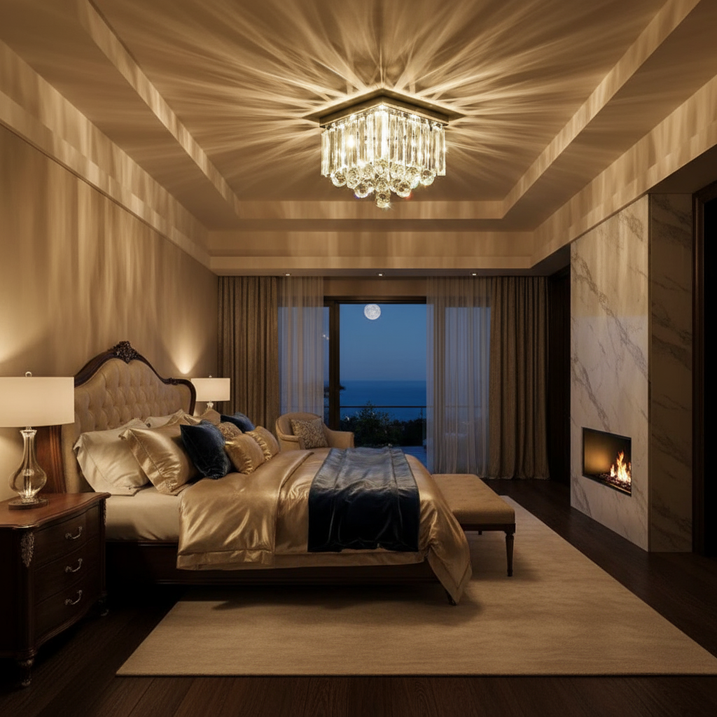 Sparkle Square Crystal Chandelier